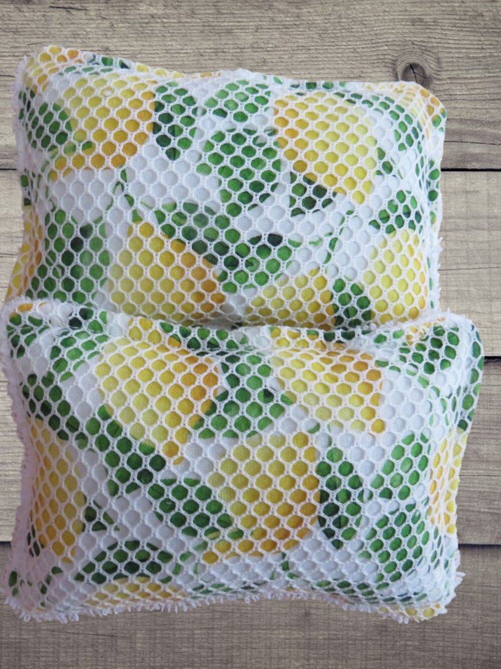 Reusable Sponge, Lemon Scrubby Dish Sponge, Set of 2